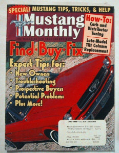 MUSTANG MONTHLY 1999 JULY - FINDING RESTORATION PARTS